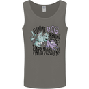 Zombie Cats Funny Halloween Dog Brains Mens Vest Tank Top Charcoal