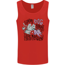 Zombie Cats Funny Halloween Dog Brains Mens Vest Tank Top Red