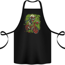 Zombie Cyclist Halloween Bicycle BMX Demon Skull Cotton Apron 100% Organic Black