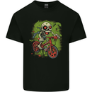 Zombie Cyclist Halloween Bicycle BMX Demon Skull Kids T-Shirt Childrens Black