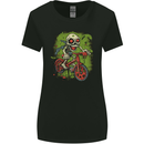 Zombie Cyclist Halloween Bicycle BMX Demon Skull Womens Wider Cut T-Shirt Black