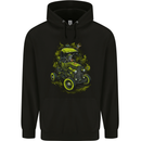 Zombie Hot Rod Halloween Horror Childrens Kids Hoodie Black