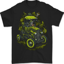 Zombie Hot Rod Halloween Horror Mens T-Shirt 100% Cotton BLACK