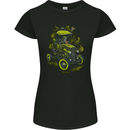 Zombie Hot Rod Halloween Horror Womens Petite Cut T-Shirt Black