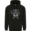 Zombie Teddy Bear With a Knife Halloween Horror Childrens Kids Hoodie Black