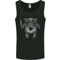 Zombie Teddy Bear With a Knife Halloween Horror Mens Vest Tank Top Black