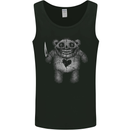 Zombie Teddy Bear With a Knife Halloween Horror Mens Vest Tank Top Black