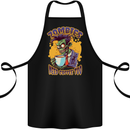 Zombies Need Coffee Too Funny Cotton Apron 100% Organic Black