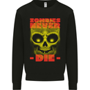 Zombies Never Die Halloween Skull Horror Mens Sweatshirt Jumper Black