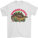 Zombiesaurus Zombie Dinosaur Stegosaurus Mens T-Shirt 100% Cotton White