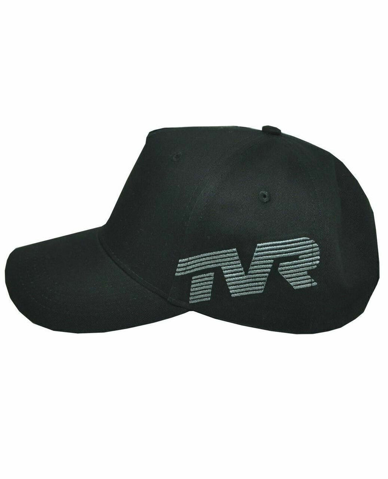 Black Cotton TVR Baseball Cap With Embroidered Logo Official Merchandise
