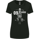 09 Motorbike Rider Biker Motorcycle Womens Wider Cut T-Shirt Black