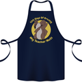 100 Days of Driving My Teacher Nuts Cotton Apron 100% Organic Navy Blue