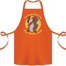 100 Days of Driving My Teacher Nuts Cotton Apron 100% Organic Orange