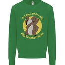 100 Days of Driving My Teacher Nuts Kids Sweatshirt Jumper Irish Green
