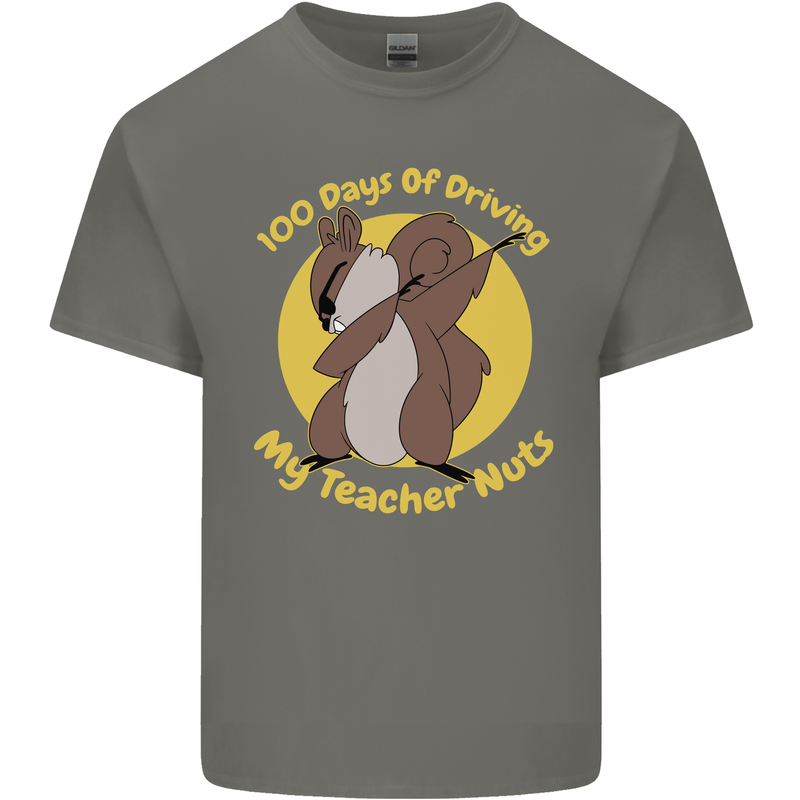 100 Days of Driving My Teacher Nuts Kids T-Shirt Childrens Charcoal
