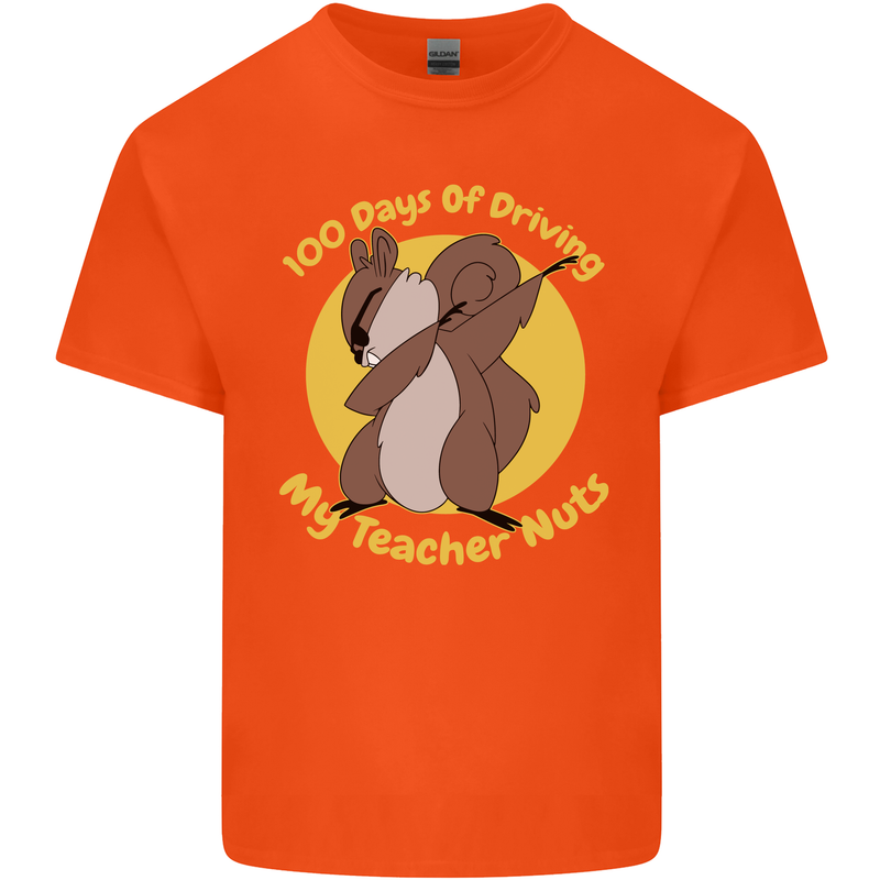 100 Days of Driving My Teacher Nuts Kids T-Shirt Childrens Orange