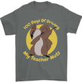 100 Days of Driving My Teacher Nuts Mens T-Shirt 100% Cotton Charcoal