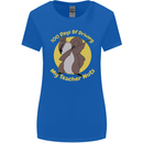 100 Days of Driving My Teacher Nuts Womens Wider Cut T-Shirt Royal Blue