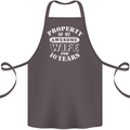 10 Year Wedding Anniversary 10th Funny Wife Cotton Apron 100% Organic Dark Grey