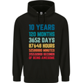 10th Birthday 10 Year Old Childrens Kids Hoodie Black