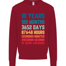 10th Birthday 10 Year Old Kids Sweatshirt Jumper Red