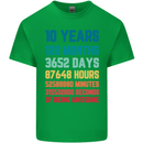 10th Birthday 10 Year Old Kids T-Shirt Childrens Irish Green