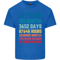 10th Birthday 10 Year Old Kids T-Shirt Childrens Royal Blue