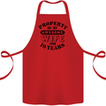 10th Wedding Anniversary 10 Year Funny Wife Cotton Apron 100% Organic Red