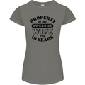 10th Wedding Anniversary 10 Year Funny Wife Womens Petite Cut T-Shirt Charcoal