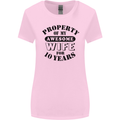 10th Wedding Anniversary 10 Year Funny Wife Womens Wider Cut T-Shirt Light Pink