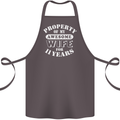 11 Year Wedding Anniversary 11th Funny Wife Cotton Apron 100% Organic Dark Grey