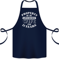 11 Year Wedding Anniversary 11th Funny Wife Cotton Apron 100% Organic Navy Blue