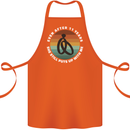 11 Year Wedding Anniversary 11th Marriage Cotton Apron 100% Organic Orange