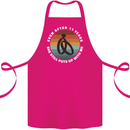 11 Year Wedding Anniversary 11th Marriage Cotton Apron 100% Organic Pink