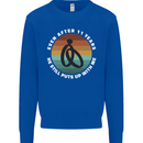11 Year Wedding Anniversary 11th Marriage Mens Sweatshirt Jumper Royal Blue