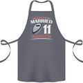 11 Year Wedding Anniversary 11th Rugby Cotton Apron 100% Organic Steel