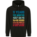 11th Birthday 11 Year Old Childrens Kids Hoodie Black