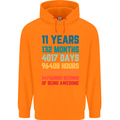 11th Birthday 11 Year Old Childrens Kids Hoodie Orange