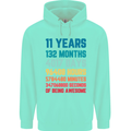 11th Birthday 11 Year Old Childrens Kids Hoodie Peppermint