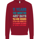 11th Birthday 11 Year Old Kids Sweatshirt Jumper Red