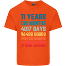 11th Birthday 11 Year Old Kids T-Shirt Childrens Orange