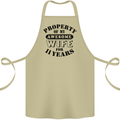 11th Wedding Anniversary 11 Year Funny Wife Cotton Apron 100% Organic Khaki