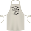 11th Wedding Anniversary 11 Year Funny Wife Cotton Apron 100% Organic Natural