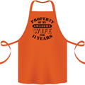 11th Wedding Anniversary 11 Year Funny Wife Cotton Apron 100% Organic Orange