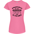11th Wedding Anniversary 11 Year Funny Wife Womens Petite Cut T-Shirt Azalea
