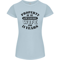 11th Wedding Anniversary 11 Year Funny Wife Womens Petite Cut T-Shirt Light Blue