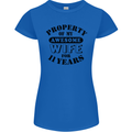 11th Wedding Anniversary 11 Year Funny Wife Womens Petite Cut T-Shirt Royal Blue