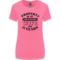 11th Wedding Anniversary 11 Year Funny Wife Womens Wider Cut T-Shirt Azalea