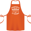 12 Year Wedding Anniversary 12th Funny Wife Cotton Apron 100% Organic Orange